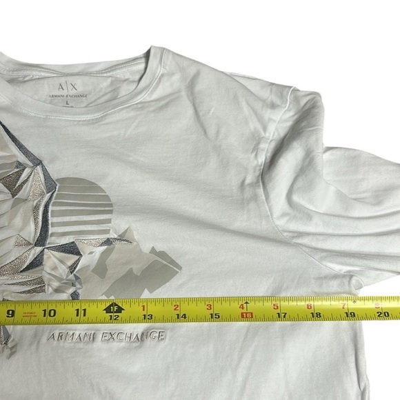 Armani Exchange women long sleeve t shirt ,white,logo ,EC, 100 cotton, casual - Picture 11 of 13